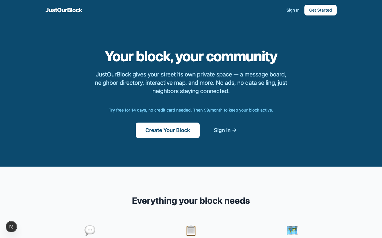 Visit justourblock.com