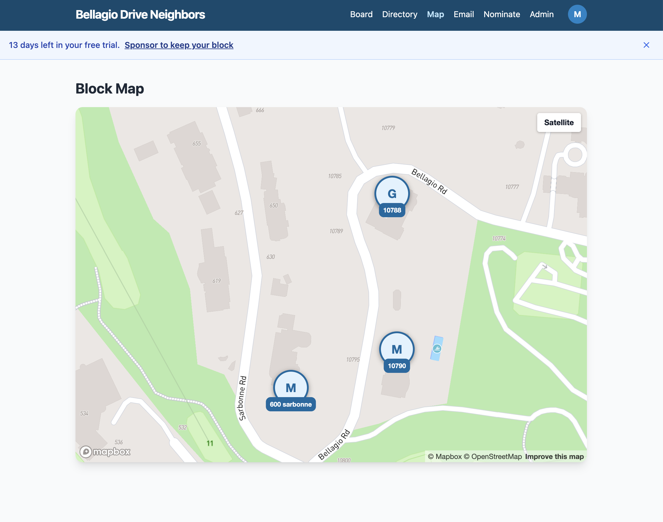 Interactive Neighborhood Map