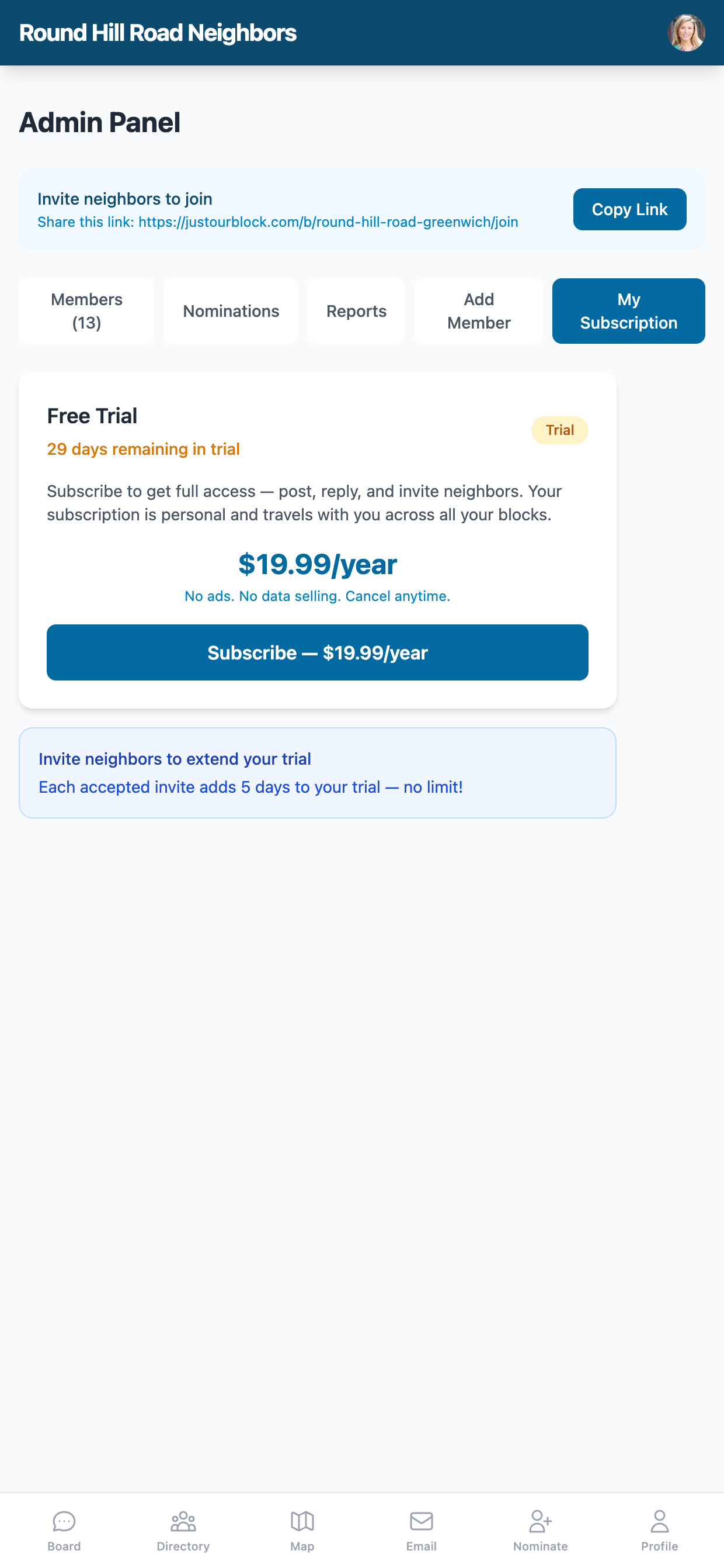 My Subscription