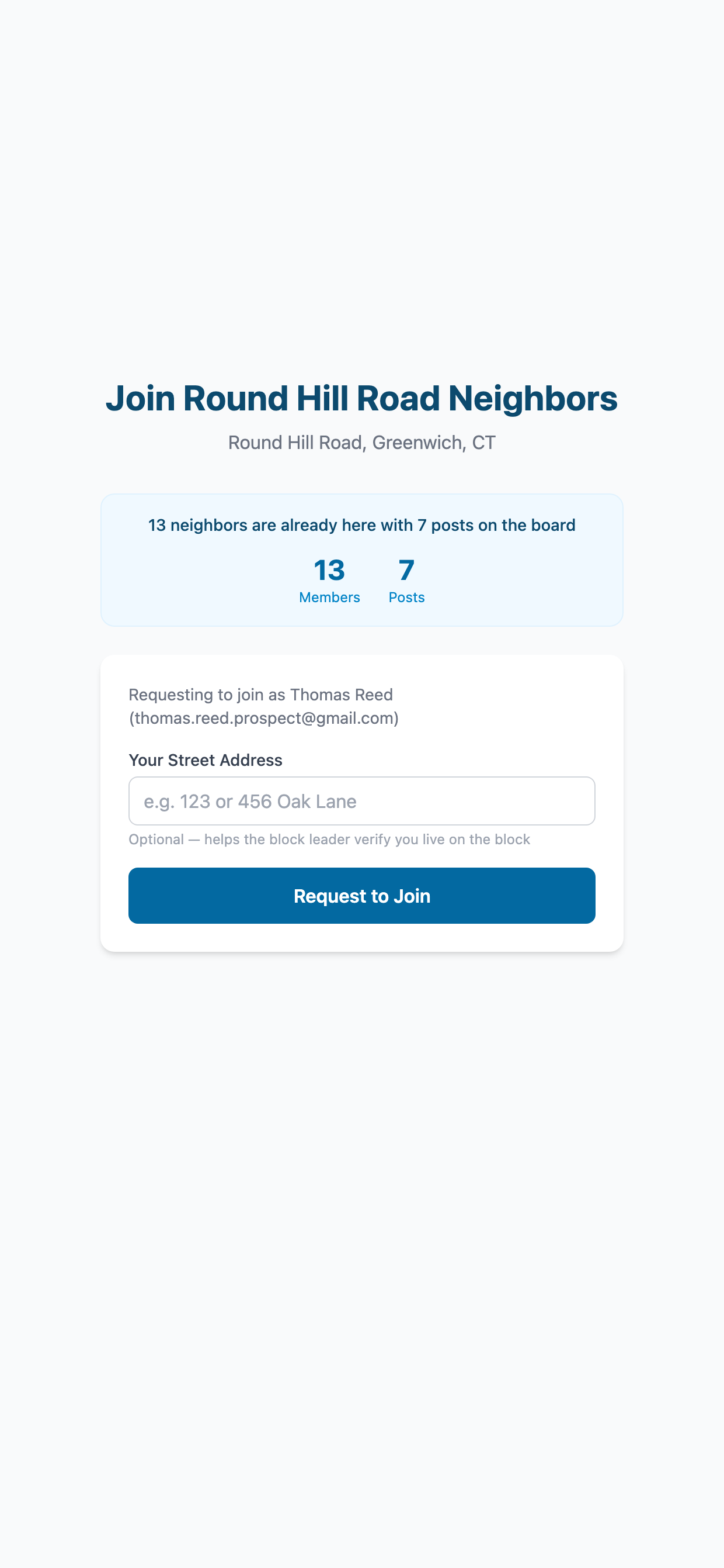 Click the Join Link